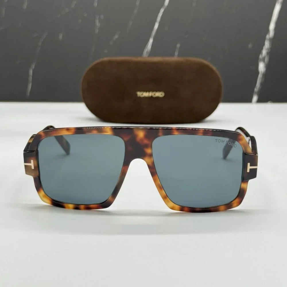 NEW TOM FORD CAMDEN TF933 53V SUNGLASSES MEN HAVANA AVIATOR EYEWEAR FT0933/S